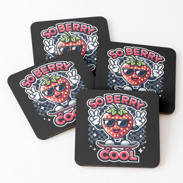 Item preview, Groovy So Berry Strawberry Fruit Cool Skateboard Lover designed and sold by Dressed For  Duty.