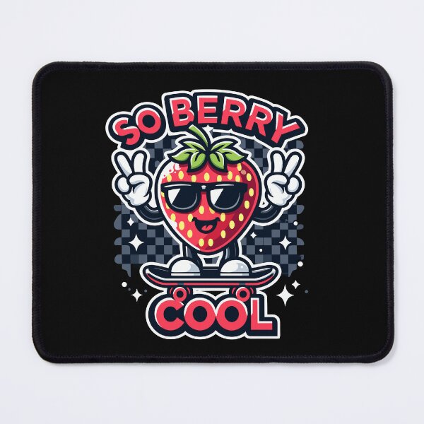 Item preview, Groovy So Berry Strawberry Fruit Cool Skateboard Lover designed and sold by Dressed For  Duty.