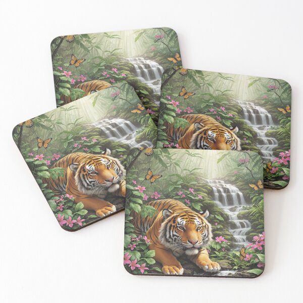 Item preview, Tiger's Realm: Jungle Paradise Oasis designed and sold by EnchantedVista.