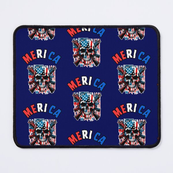Item preview, Merica Skull designed and sold by WoodburyLake.