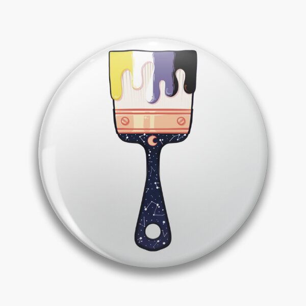Item preview, Pride Brush - Night Version - Nonbinary designed and sold by RaicyRose.