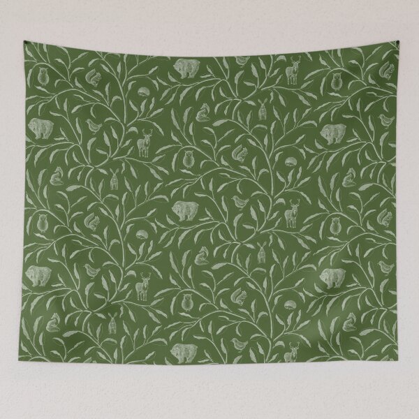 Item preview, Forest animals among tree branches  designed and sold by Ema Tudose.
