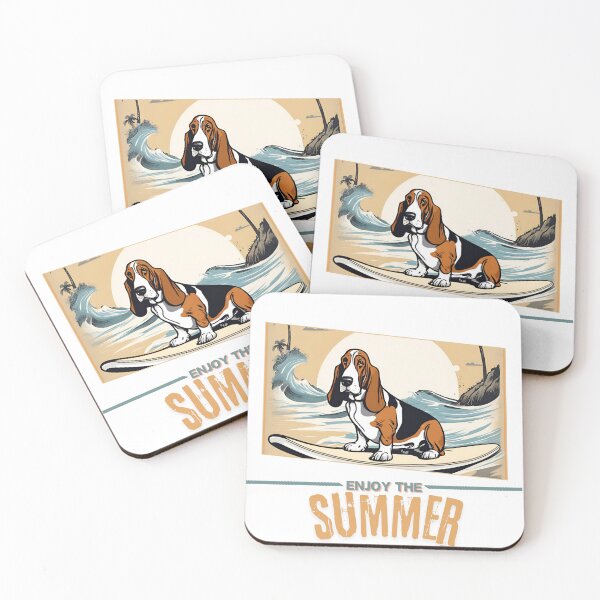 Item preview, Basset hound Dog Dog summer Holidays dog Enjoy the Summer  designed and sold by GoodyPaws.