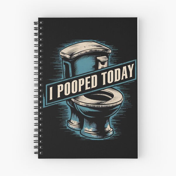 Item preview, I pooped today funny toilet humour design designed and sold by Jt41.