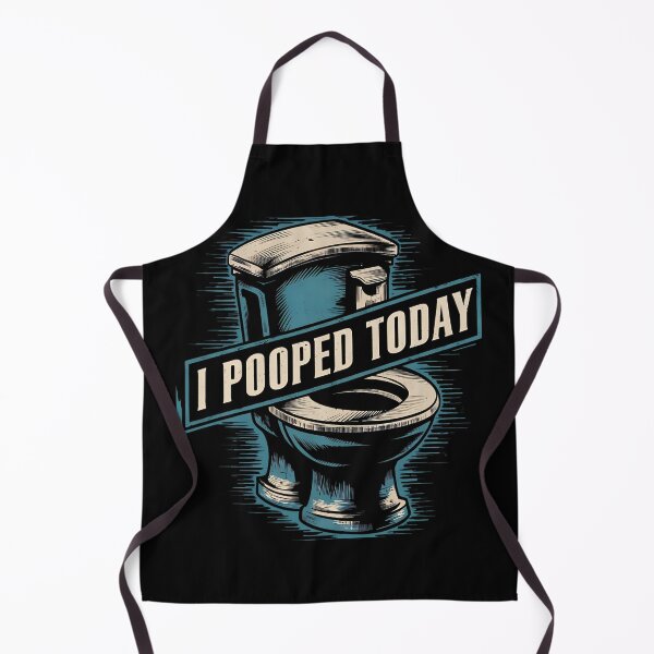Item preview, I pooped today funny toilet humour design designed and sold by Jt41.