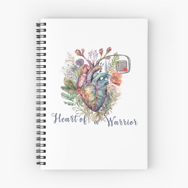 Item preview, Heart of a Warrior Pacemaker and anatomy botanical heart designed and sold by EmeraldeaArt.