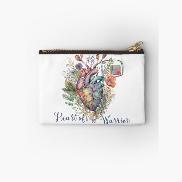 Item preview, Heart of a Warrior Pacemaker and anatomy botanical heart designed and sold by EmeraldeaArt.