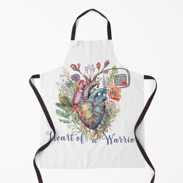 Item preview, Heart of a Warrior Pacemaker and anatomy botanical heart designed and sold by EmeraldeaArt.