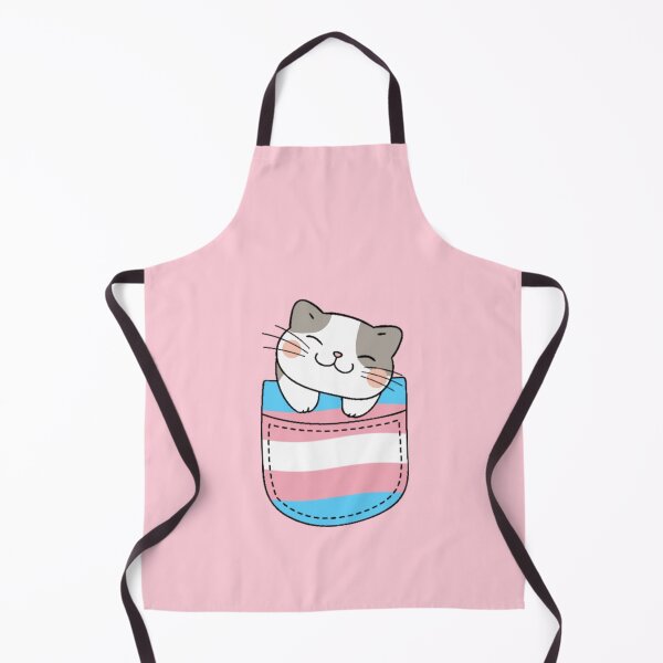 Item preview, Trans Pride Cat in Faux Pocket designed and sold by everything4eva.