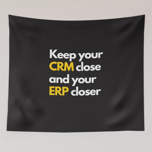 Item preview, Keep your CRM close and your ERP closer designed and sold by creativemondays.