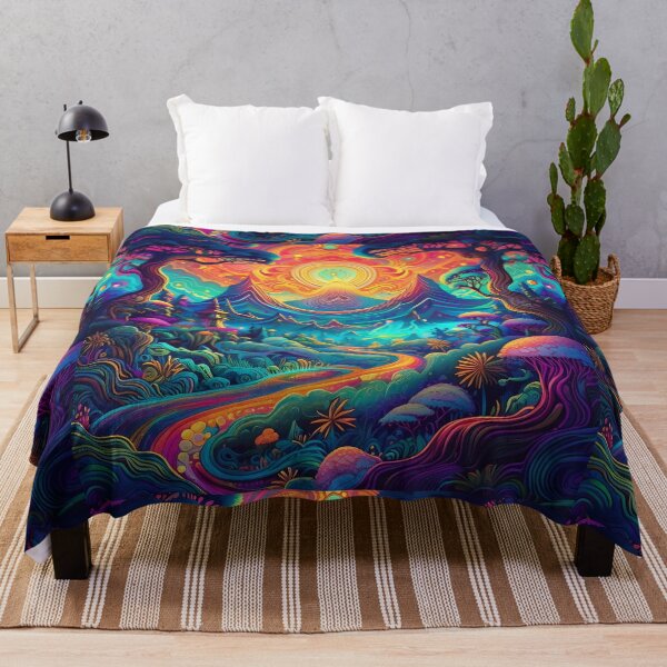 Item preview, 60s style Psychedelic colourful fantasy forest from another dimension designed and sold by Jt41.