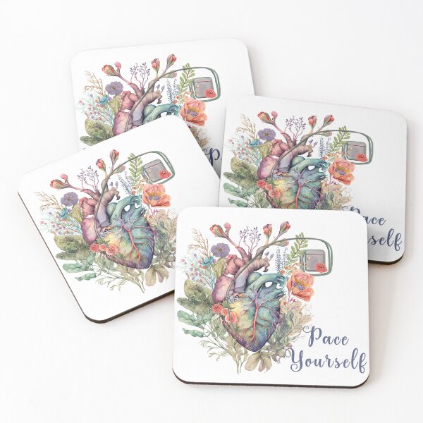 Item preview, Pace Yourself Pacemaker and anatomy botanical heart designed and sold by EmeraldeaArt.
