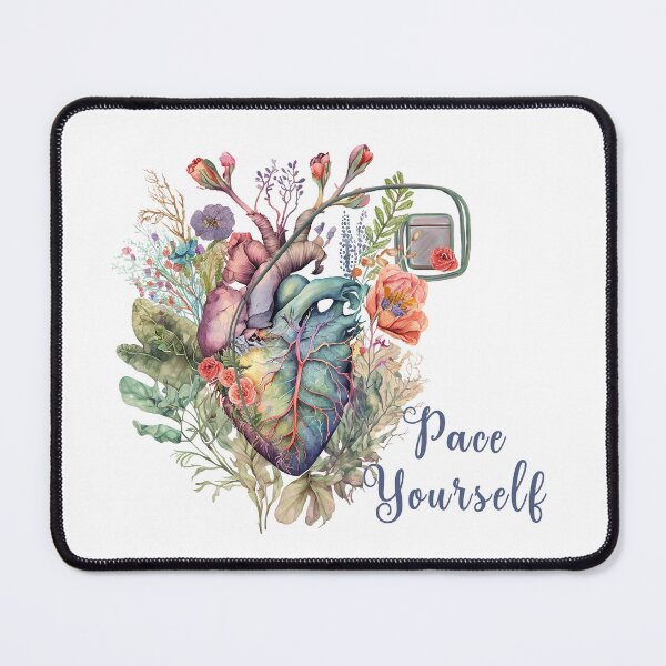 Item preview, Pace Yourself Pacemaker and anatomy botanical heart designed and sold by EmeraldeaArt.