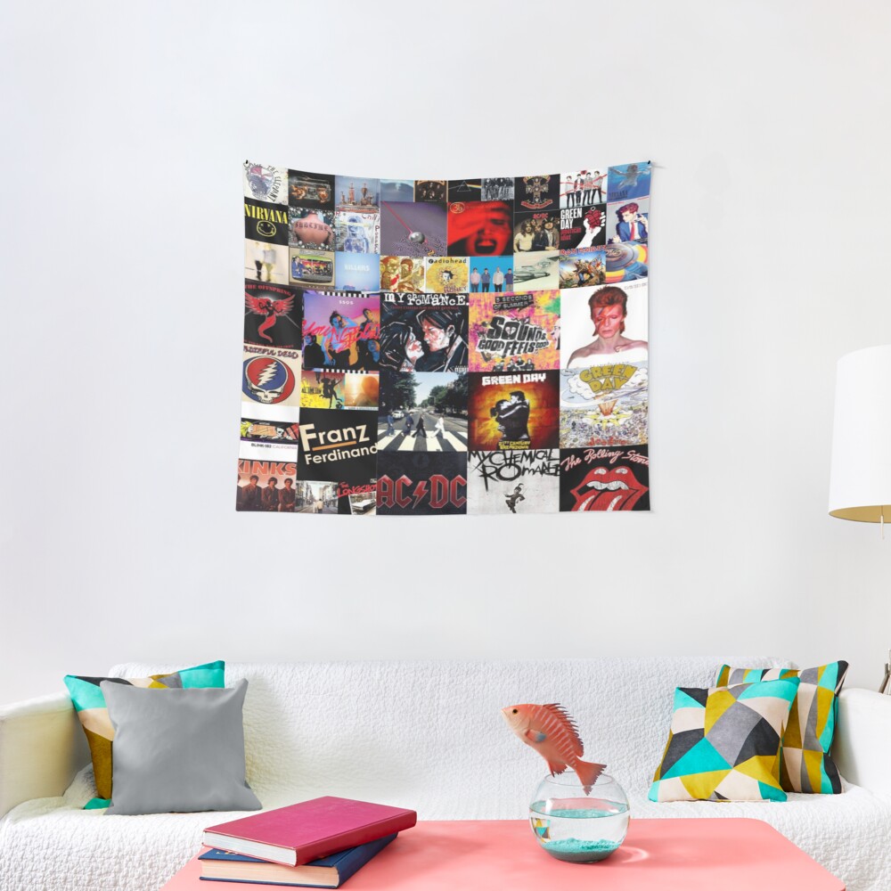 "bands tapestry" Tapestry by sadiewren Redbubble