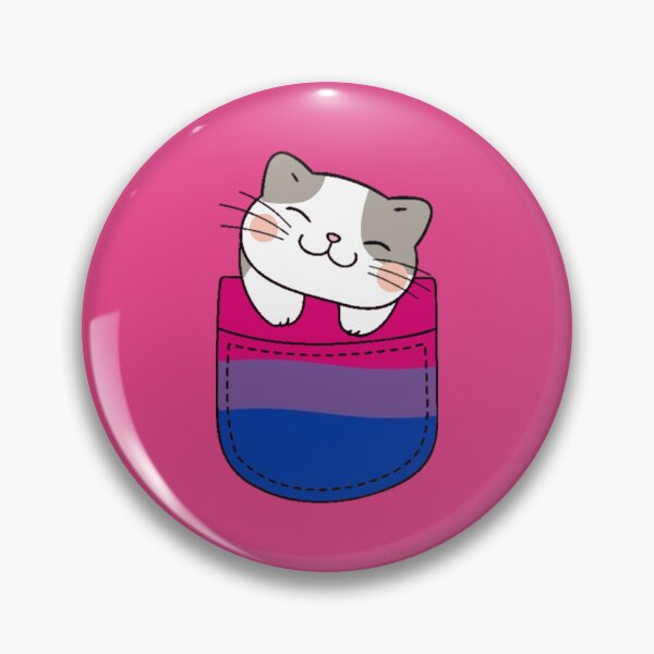 Item preview, Bi Pride Cat in Faux Pocket designed and sold by everything4eva.