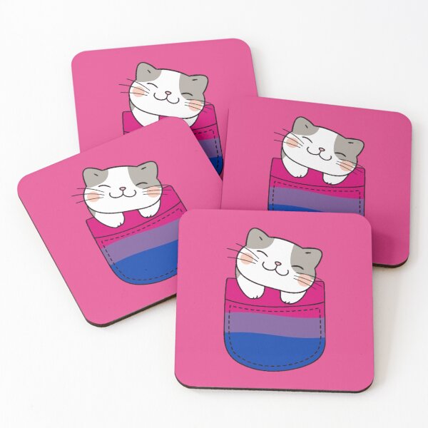 Item preview, Gato Bi Pride en bolsillo falso designed and sold by everything4eva.