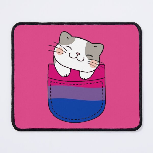 Item preview, Bi Pride Cat in Faux Pocket designed and sold by everything4eva.
