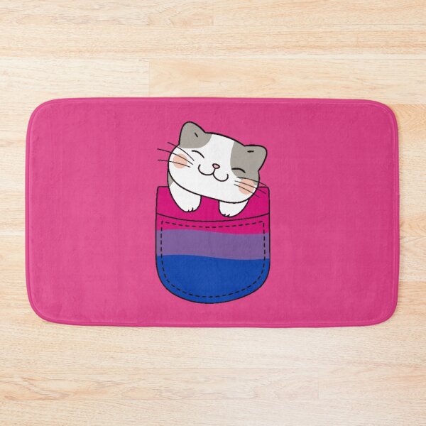 Item preview, Bi Pride Cat in Faux Pocket designed and sold by everything4eva.