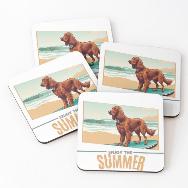 Artikelvorschau, Irish Setter Hund Hundesommer Urlaub Hund Genieße den Sommer entworfen und verkauft von GoodyPaws.