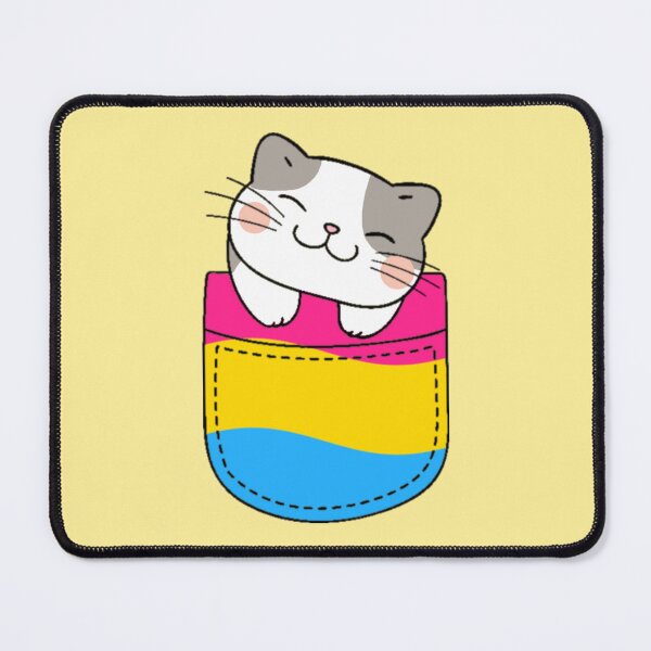 Item preview, Pan Pride Cat in Faux Pocket designed and sold by everything4eva.