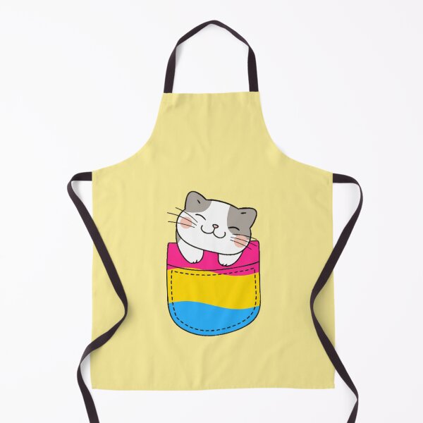 Item preview, Pan Pride Cat in Faux Pocket designed and sold by everything4eva.