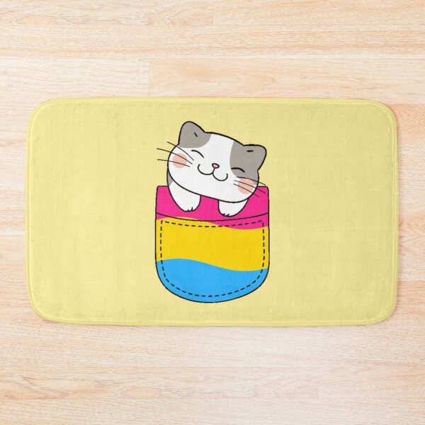 Item preview, Pan Pride Cat in Faux Pocket designed and sold by everything4eva.