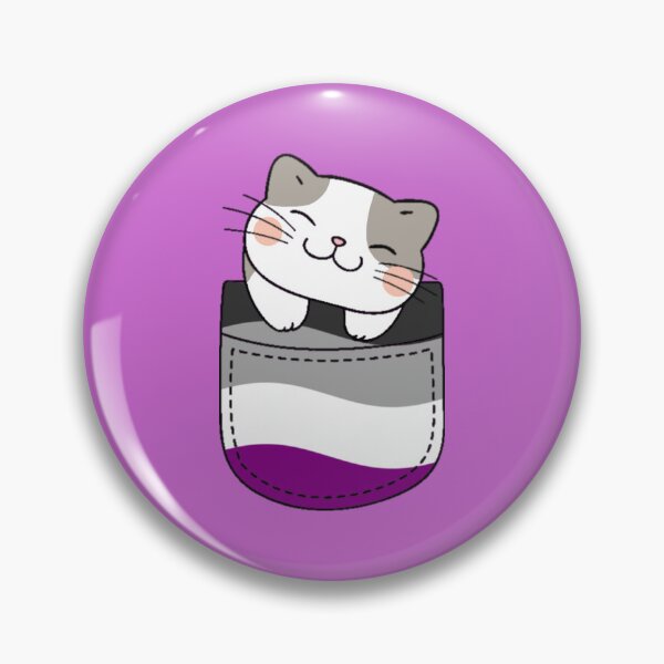 Item preview, Ace Pride Cat in Faux Pocket designed and sold by everything4eva.