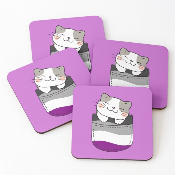 Item preview, Ace Pride Cat in Faux Pocket designed and sold by everything4eva.
