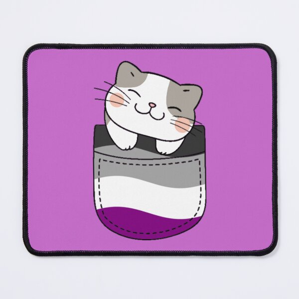 Item preview, Ace Pride Cat in Faux Pocket designed and sold by everything4eva.