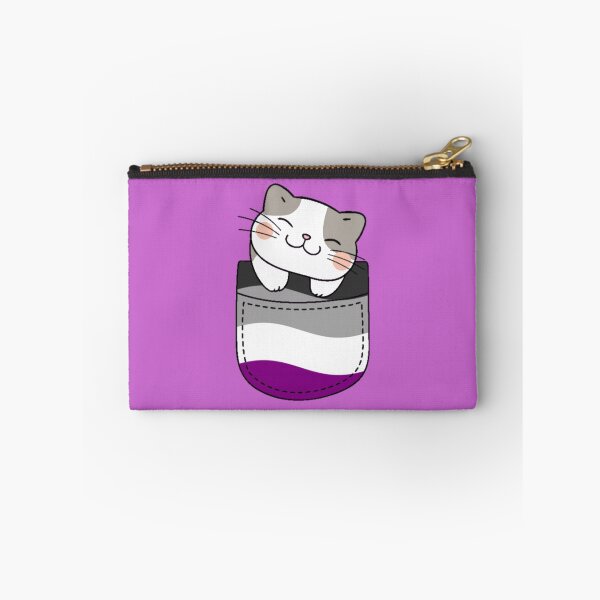Item preview, Ace Pride Cat in Faux Pocket designed and sold by everything4eva.