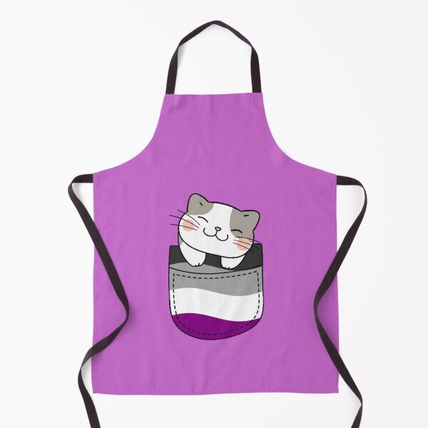 Item preview, Ace Pride Cat in Faux Pocket designed and sold by everything4eva.