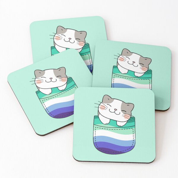 Item preview, Gato del orgullo gay para hombre en bolsillo falso designed and sold by everything4eva.