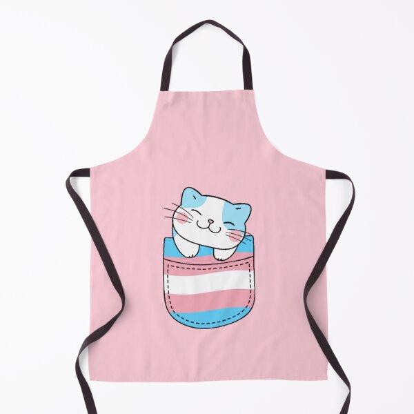 Item preview, Trans Pride Cat in Faux Pocket designed and sold by everything4eva.