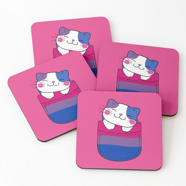 Item preview, Gato Bi Pride en bolsillo falso designed and sold by everything4eva.