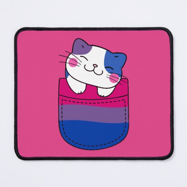 Item preview, Bi Pride Cat in Faux Pocket designed and sold by everything4eva.