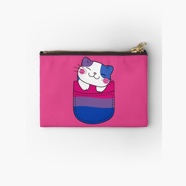 Item preview, Bi Pride Cat in Faux Pocket designed and sold by everything4eva.
