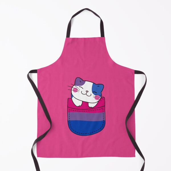 Item preview, Bi Pride Cat in Faux Pocket designed and sold by everything4eva.