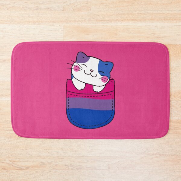 Item preview, Bi Pride Cat in Faux Pocket designed and sold by everything4eva.