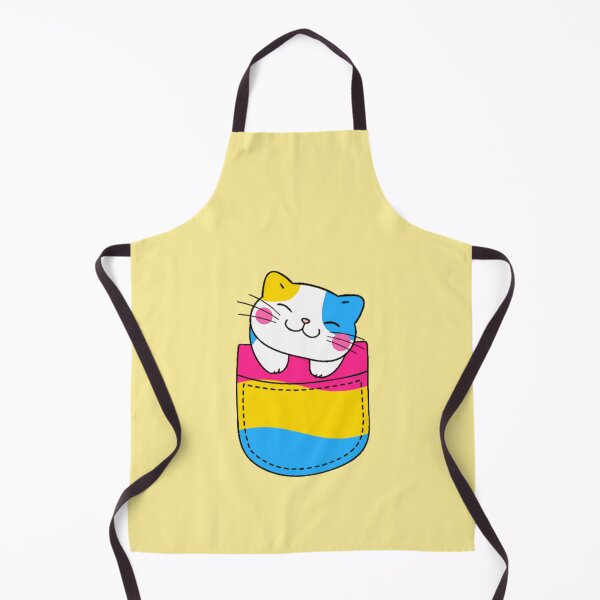 Item preview, Pan Pride Cat in Faux Pocket designed and sold by everything4eva.