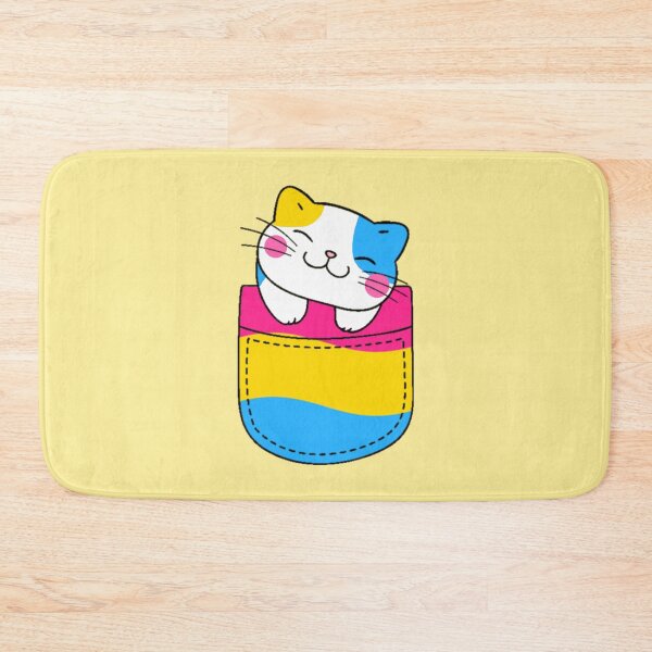 Item preview, Pan Pride Cat in Faux Pocket designed and sold by everything4eva.