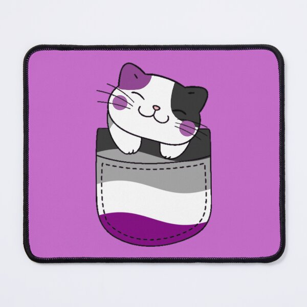 Item preview, Ace Pride Cat in Faux Pocket designed and sold by everything4eva.