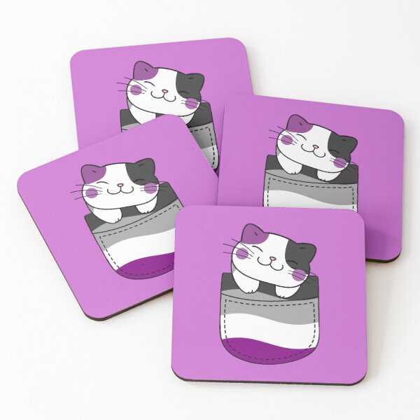 Item preview, Ace Pride Cat in Faux Pocket designed and sold by everything4eva.
