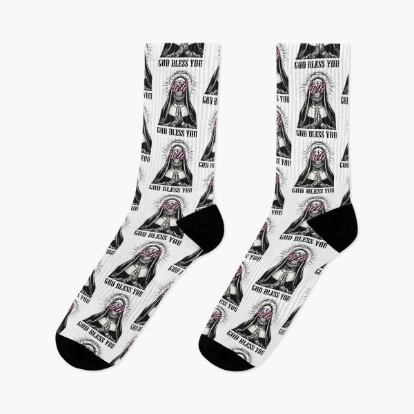 Item preview, God Bless You: Surreal Gothic Nun with a Twist , Dad joke designed and sold by YOBOHO11.