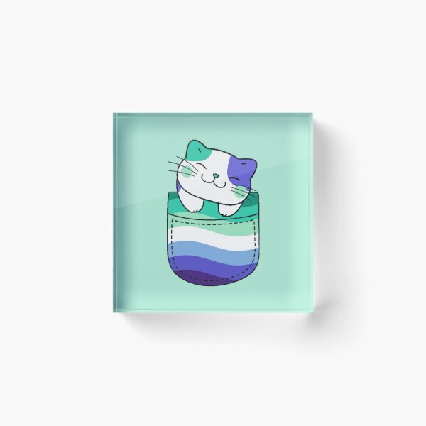Item preview, Gato del orgullo gay para hombre en bolsillo falso designed and sold by everything4eva.