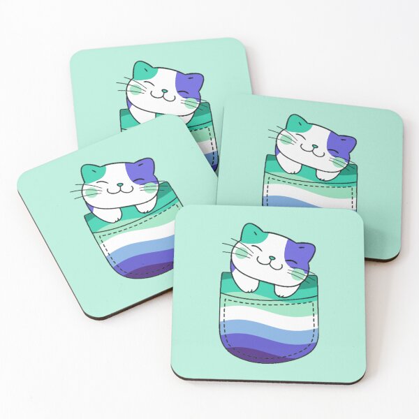 Item preview, Gato del orgullo gay para hombre en bolsillo falso designed and sold by everything4eva.