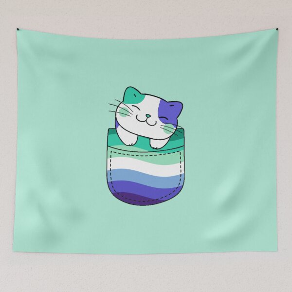 Item preview, Gato del orgullo gay para hombre en bolsillo falso designed and sold by everything4eva.