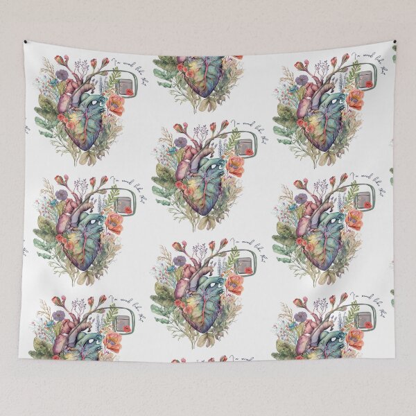 Item preview, I'm wired like that - Pacemaker and anatomy botanical heart designed and sold by EmeraldeaArt.