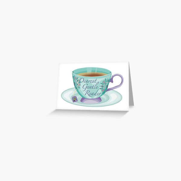 Item preview, Bridgerton Gentle Reader Teacup designed and sold by BloomInkStudio.