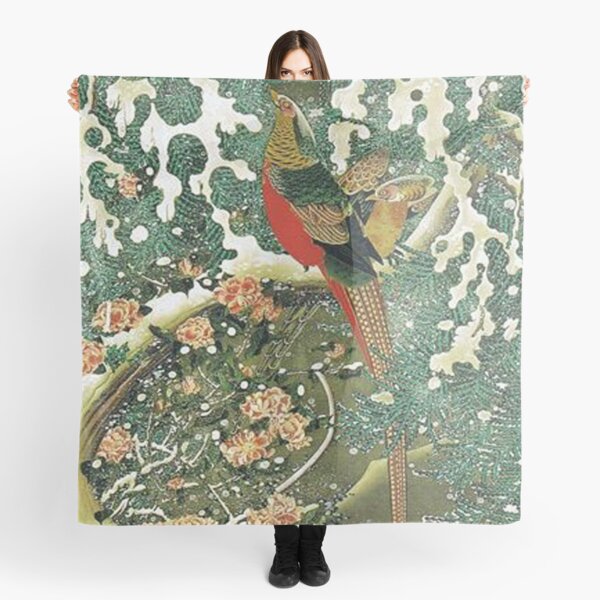 Favourite Artist - Pheasant In A Snowy Pine Tree - Jakuchu Ito Scarf