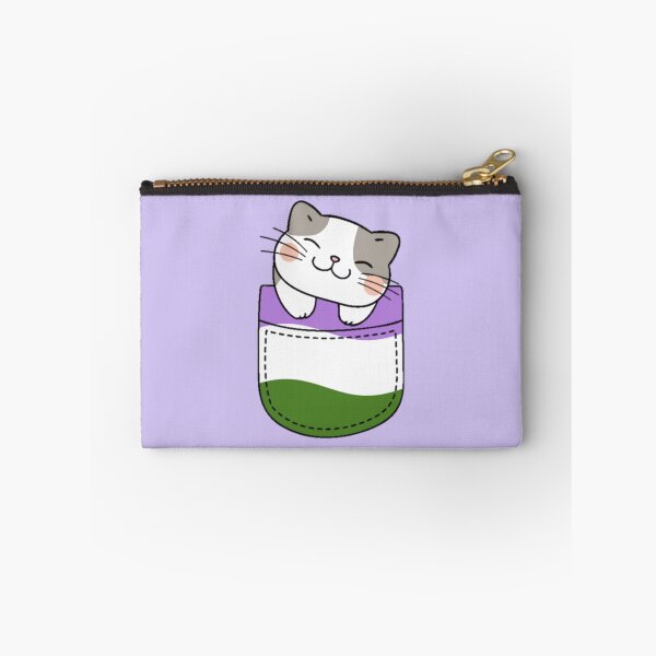 Item preview, Genderqueer Pride Cat in Faux Pocket designed and sold by everything4eva.